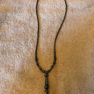 Black Beaded Necklace - Jewelry